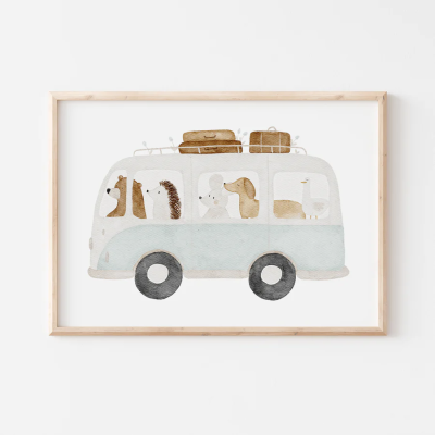 Poster Tierbus, Format A4